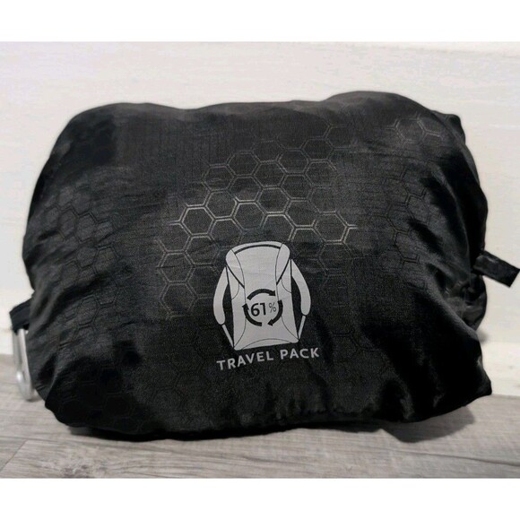 ChicoBag Travel Pack rePETe + Refine Compact Recycled Backpack Eco-Friendly - Picture 4 of 16